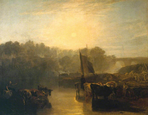 Reproduction du tableau « Abingdon - J. M. W. Turner » par Alpha Reproduction en peinture à l’huile