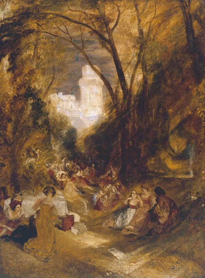 Boccaccio berättar historien om fågelburen - J. M. W. Turner