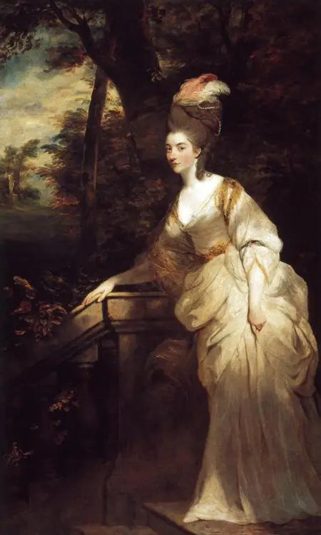 Porträtt av Georgiana, hertiginna av Devonshire - Joshua Reynolds