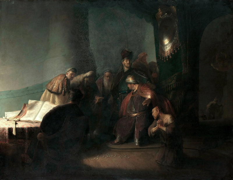 Judas återlämnar de trettio silvermynten - Rembrandt