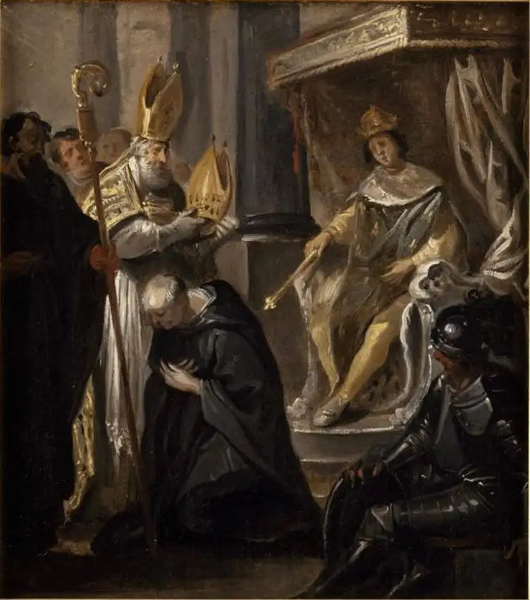 Suger är kallad abbot av Saint-Denis - Juste d'Egmont