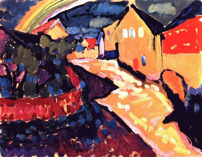 Murnau med regnbåge - Vassily Kandinsky