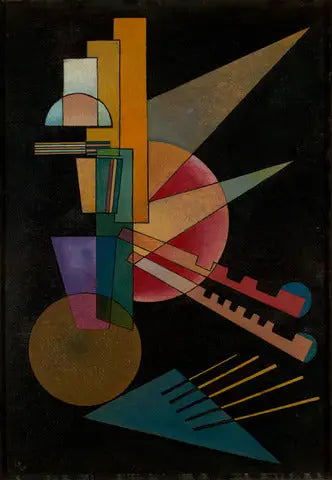 Reproduction du tableau « Interprétation abstraite - Vassily Kandinsky » par Alpha Reproduction en peinture à l’huile