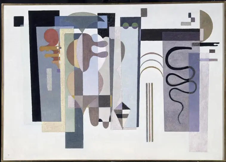Två gröna punkter - Vassily Kandinsky