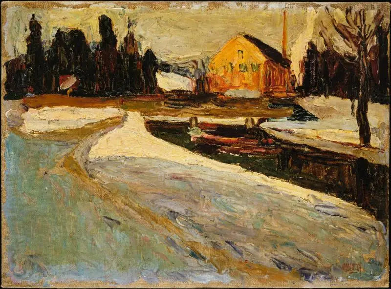 Schwabing, vinter sol - Vassily Kandinsky