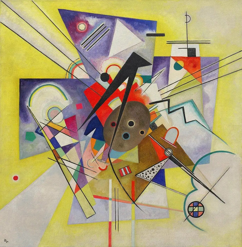 Gul följeslagare - Vassily Kandinsky