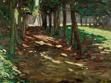 Saint-Cloud-parken, skuggig allé - Vassily Kandinsky