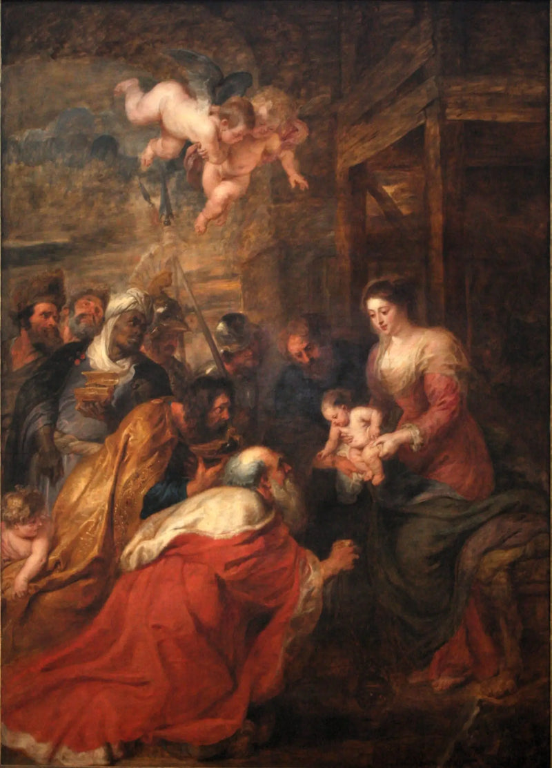Tadlingen av de vise männen - Peter Paul Rubens