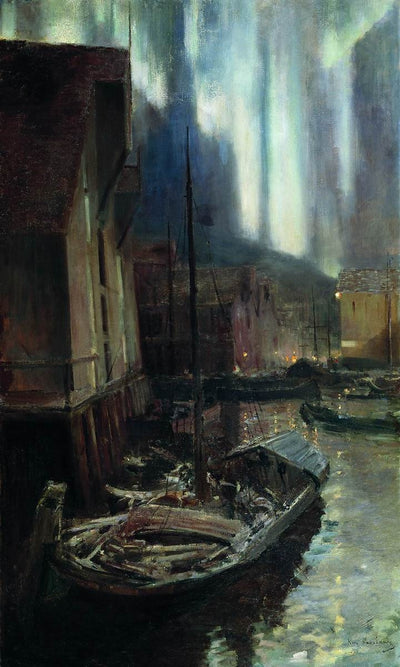 Hammerfest. Aurores boréales - Konstantin Korovin