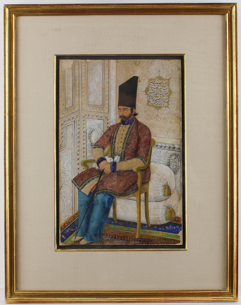 Portrait d’Ali Qoli Mirza, Etezad ol-Saltaneh - Abu`l Hasan Ghaffari, known as Sani' al-Mulk