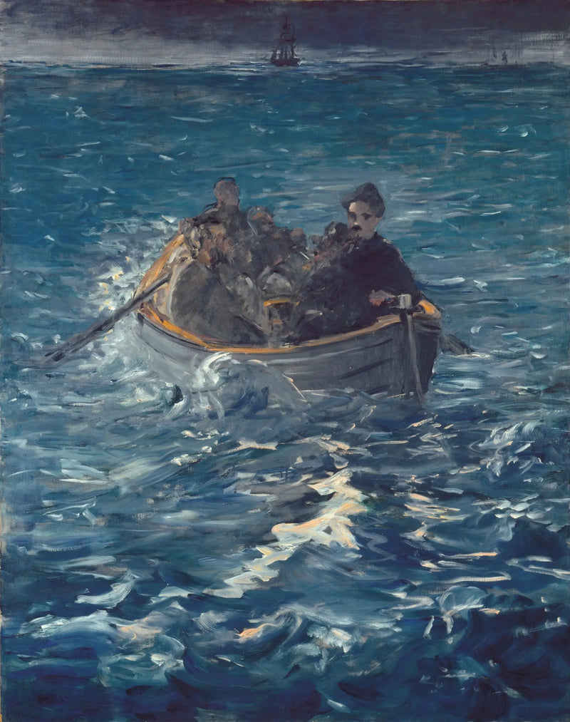 Rymningen från Rochefort - Édouard Manet