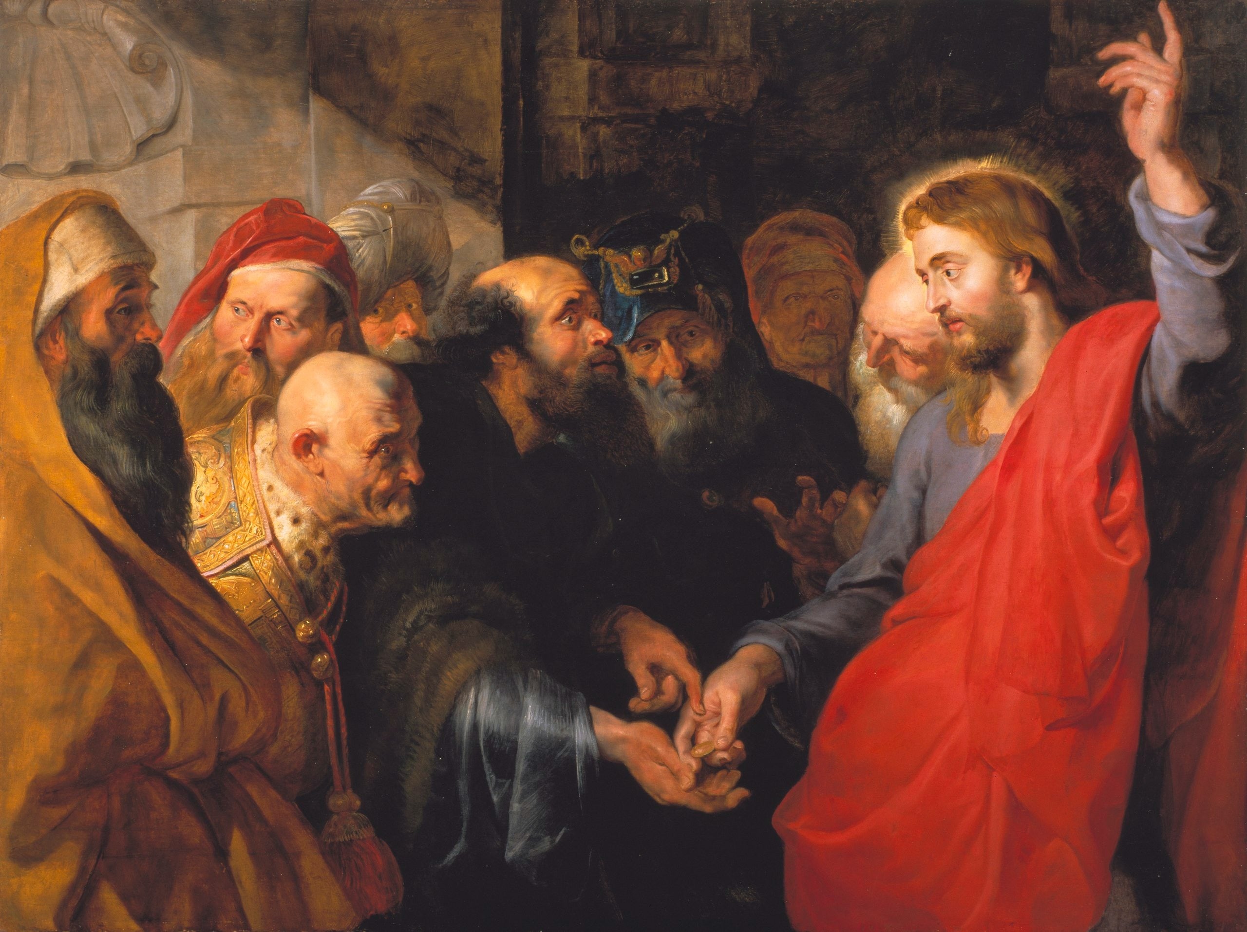 Tributsilver (Matthée 22:19) - Peter Paul Rubens