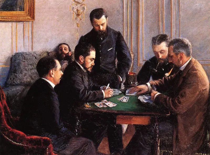 Bésiguepartiet - Gustave Caillebotte
