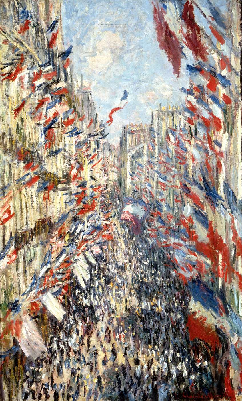 🎨 La Rue Montorgueil, fest den 30 juni 1878 – Claude Monet
