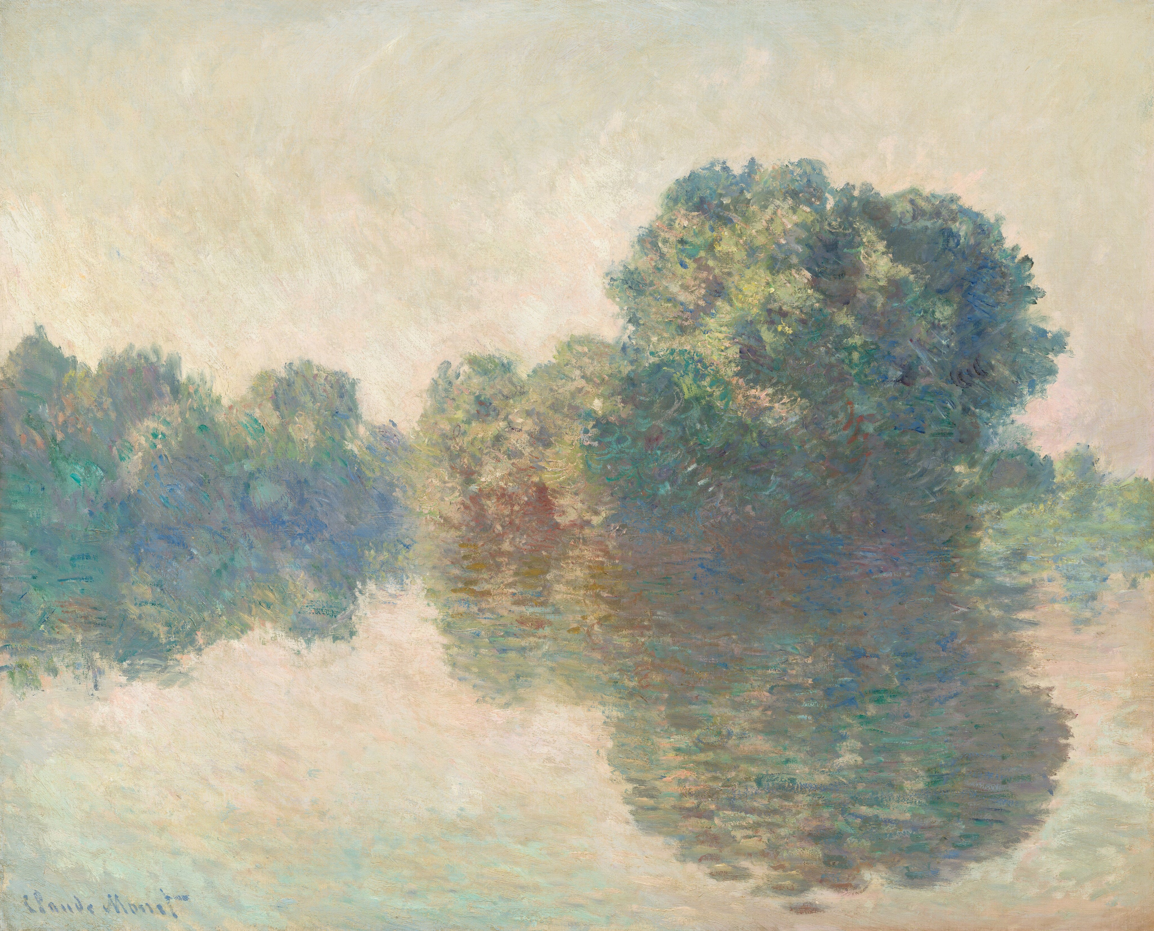 Seine i Giverny - Claude Monet