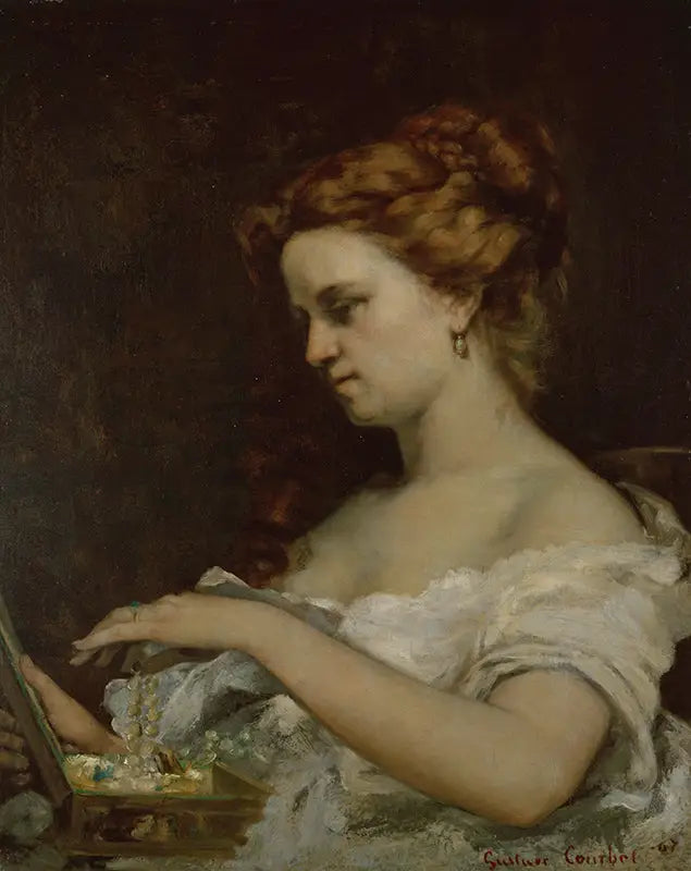 La Dame aux bijoux - Gustave Courbet - Alpha Reproduction