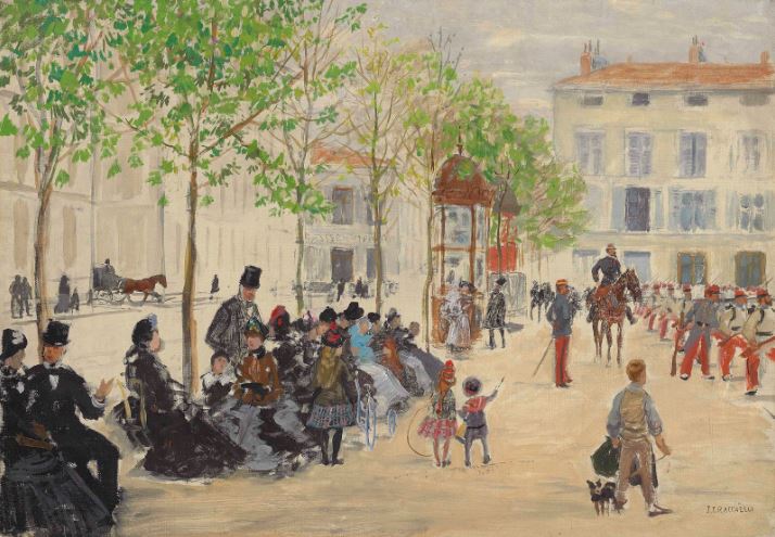 La Place Monge à Paris - Jean-François Raffaëlli