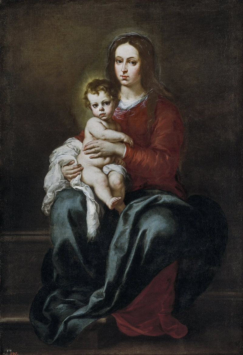 Jungfrun med barnet - Bartolomé Esteban Murillo