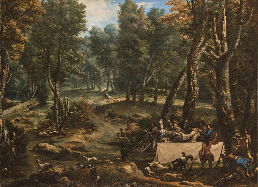 Une partie de chasse des Médicis - Alessandro Magnasco