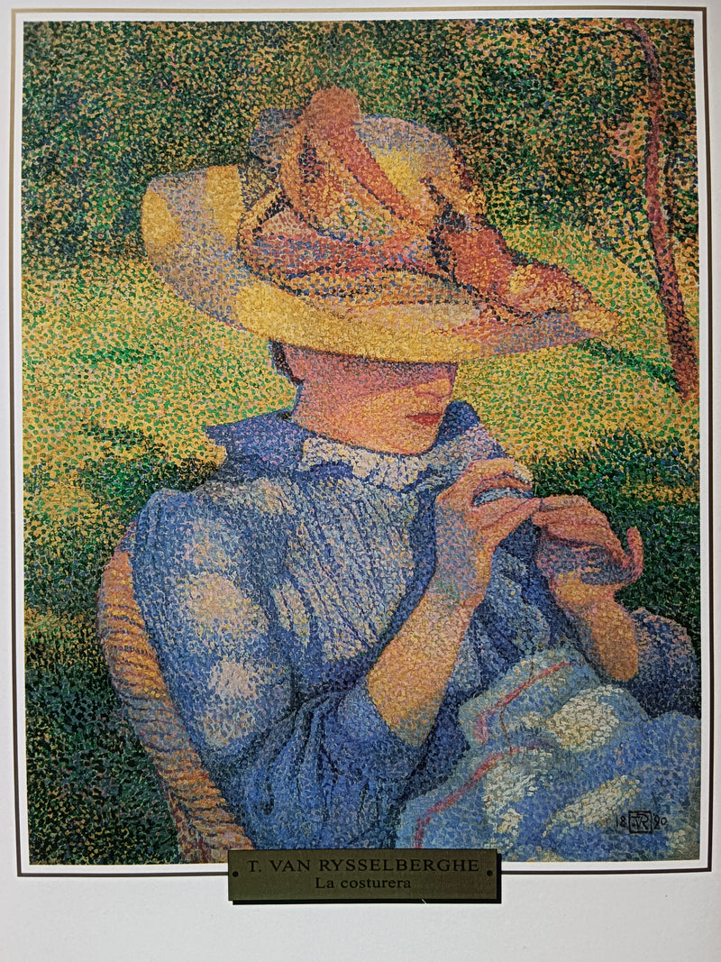 Hatt av halm - Théodore van Rysselberghe