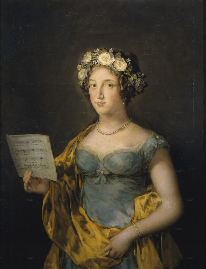 Hertiginna av Abrantes - Francisco de Goya
