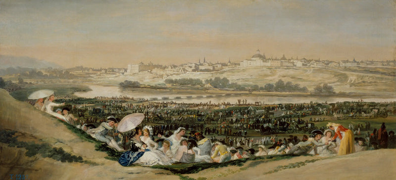 Saint-Isidores äng - Francisco de Goya