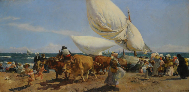 Återkomsten av fiske - Joaquín Sorolla