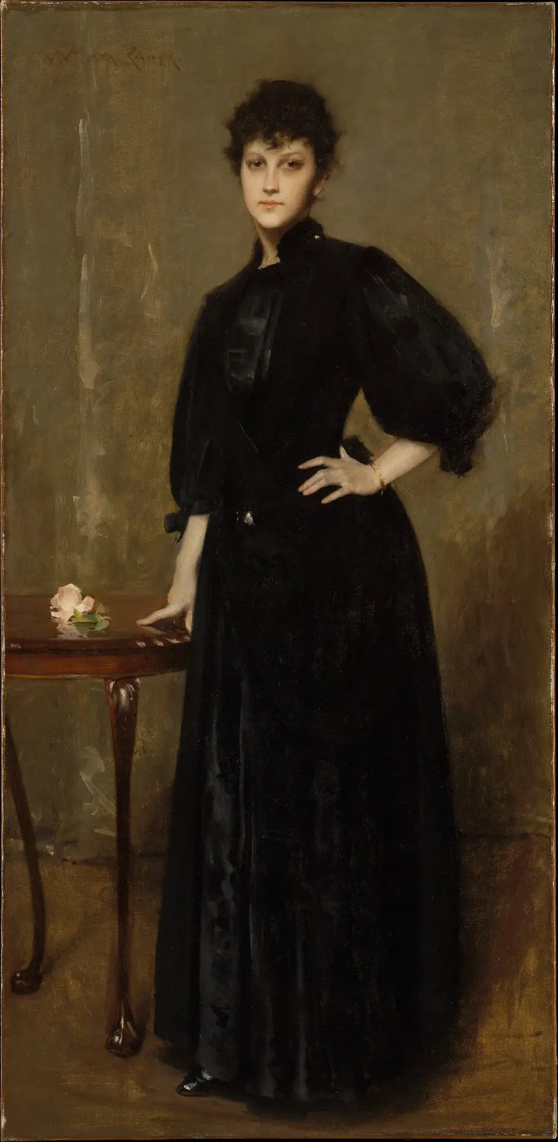 Kvinna i svart - William Merritt Chase