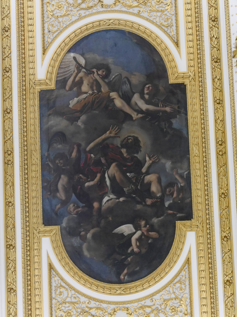 Saint Chrysogone förd till himlen av änglar - Guercino