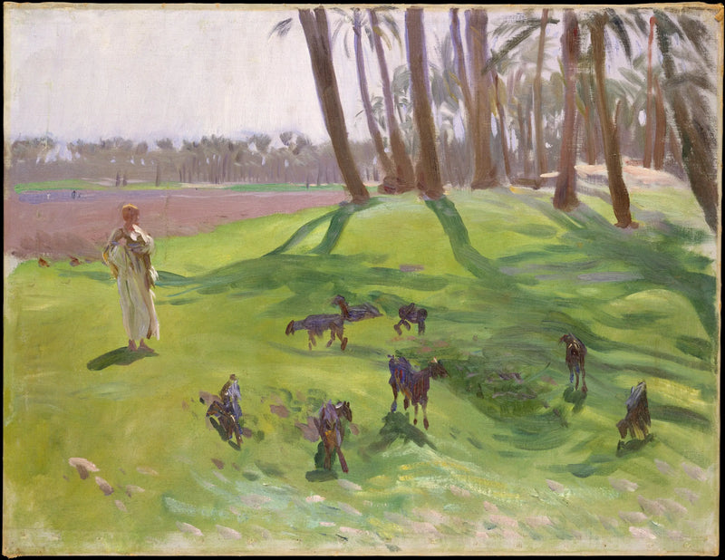 Landskap med getherde - John Singer Sargent
