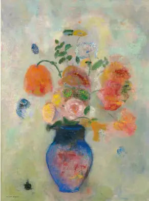 Stor vas med blommor - Odilon Redon