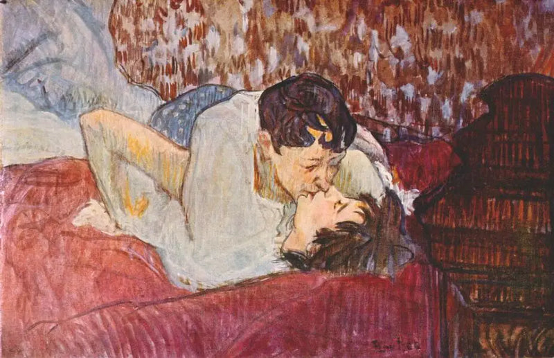 Kyssen - Henri de Toulouse-Lautrec