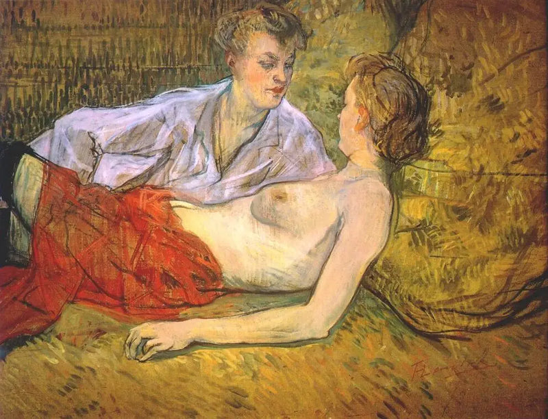 De två vännerna - Henri de Toulouse-Lautrec