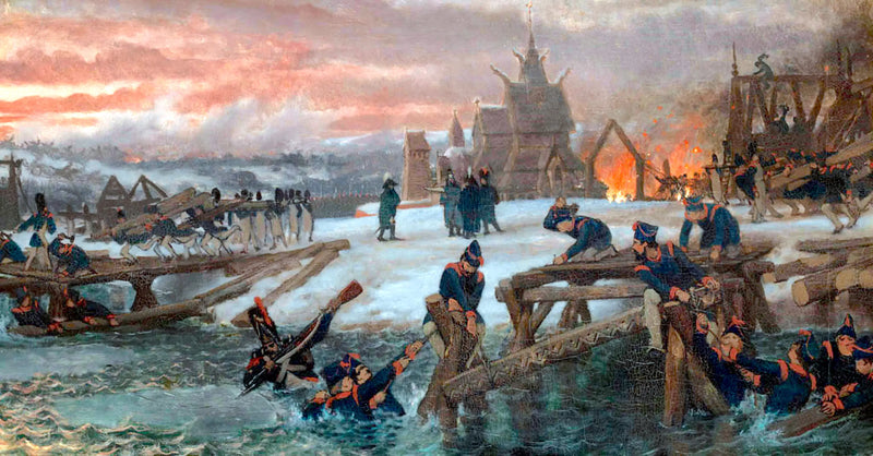 1812. Kapten Benthien vid Bérézina - Lawrence Alma-Tadema