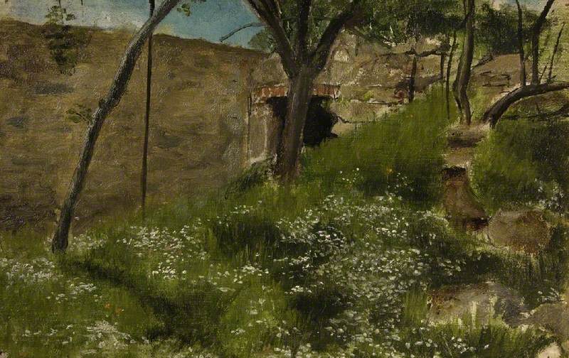 Une banque florale - Lawrence Alma-Tadema
