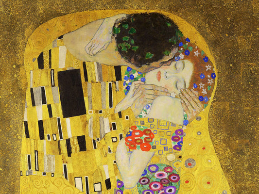 💋 Kyssen – Gustav Klimt (Detalj) (1907-1908)