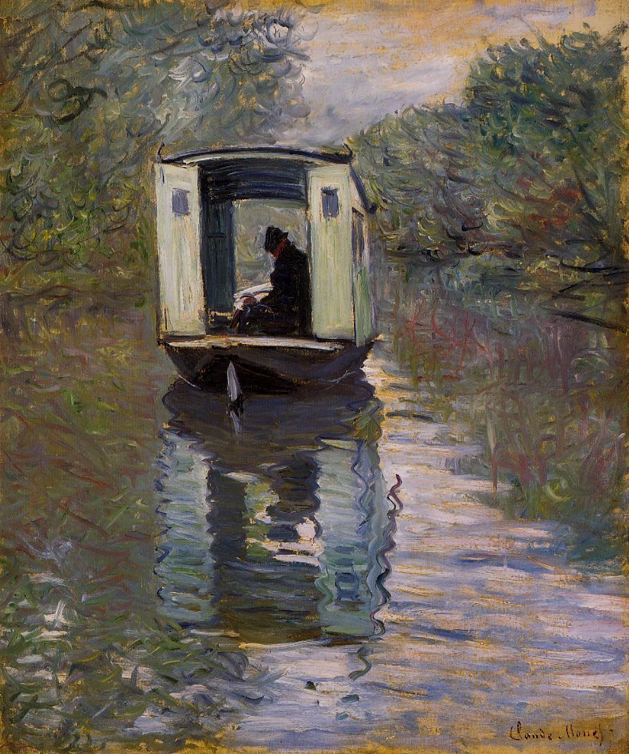 🎨 Ateljébåten – Claude Monet (1876)
