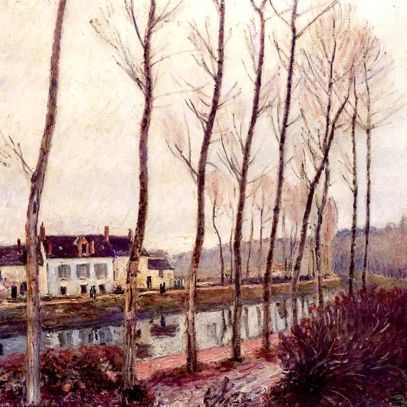 Loingkanalen på vintern - Alfred Sisley