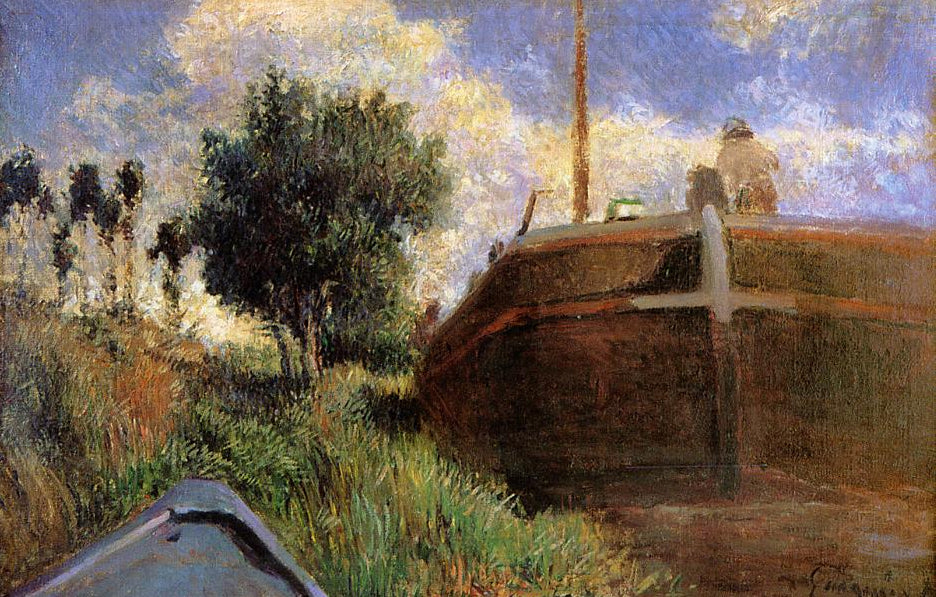 Den blå pråmen - Paul Gauguin