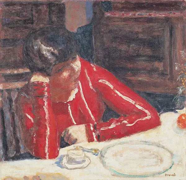 Den röda korsetten - Pierre Bonnard