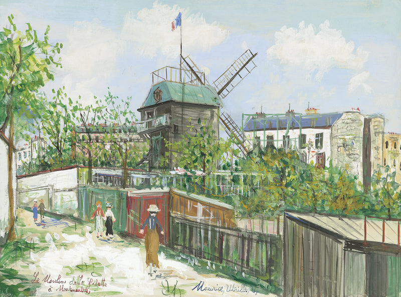 Le Moulin de la Galette à Montmartre (1930) - Maurice Utrillo