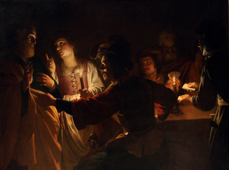 Saint Peters förnekelse - Gerrit van Honthorst
