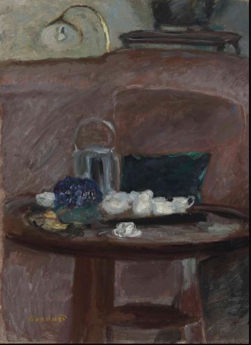 Reproduction du tableau « Le thé, bouquet de violettes - Pierre Bonnard » par Alpha Reproduction en peinture à l’huile
