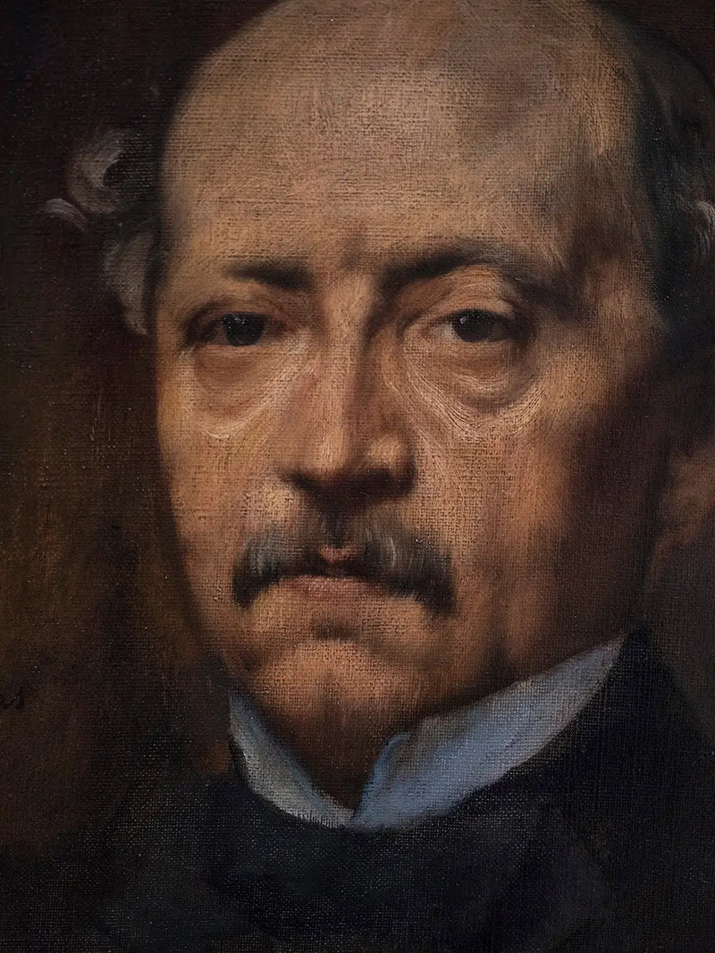 Porträtt av man - Edgar Degas