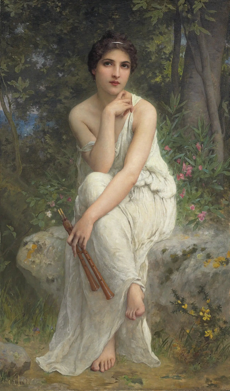 Flöjtspelaren - Charles Amable Lenoir