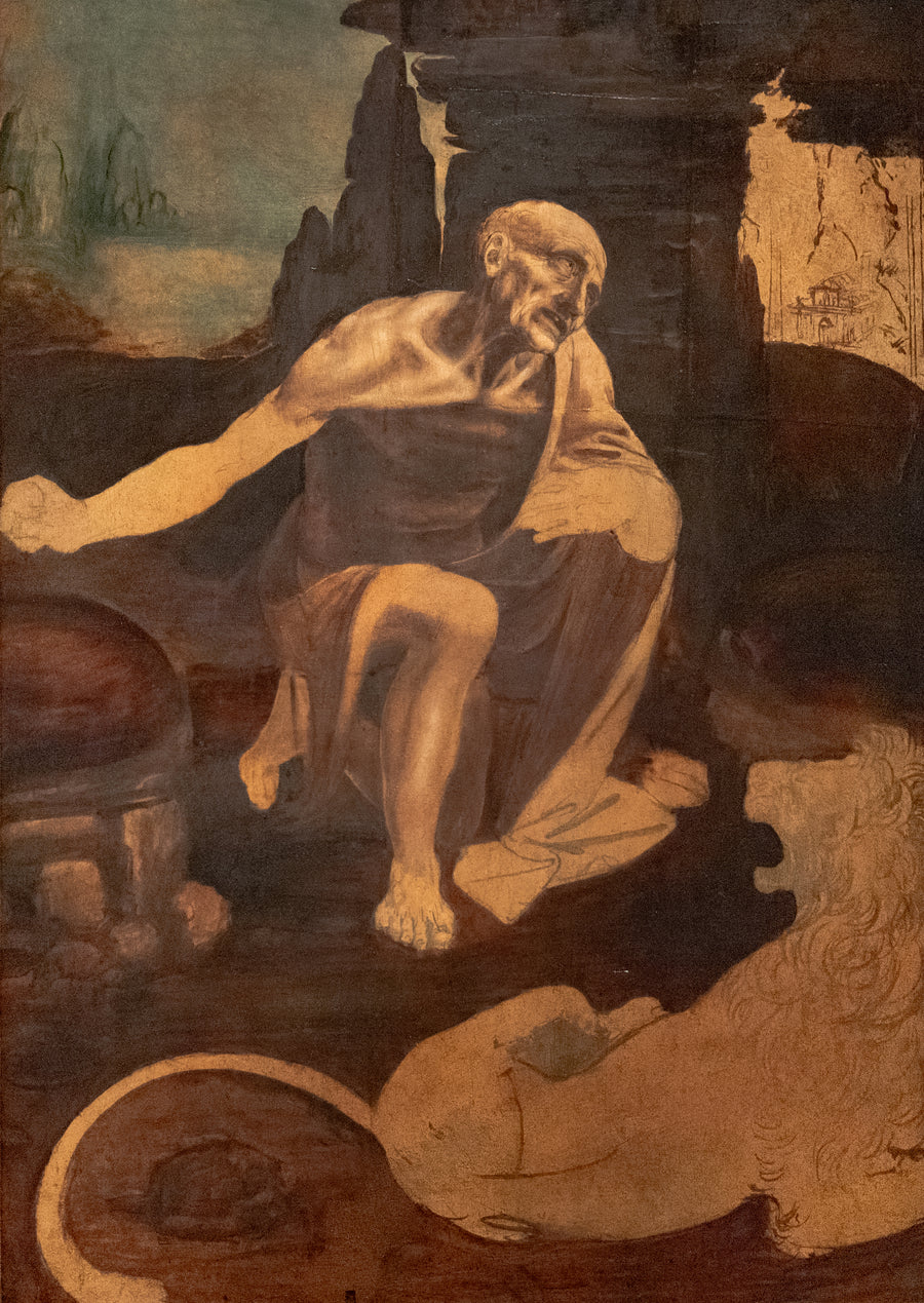 Sankt Hieronymus i öknen - Leonardo da Vinci
