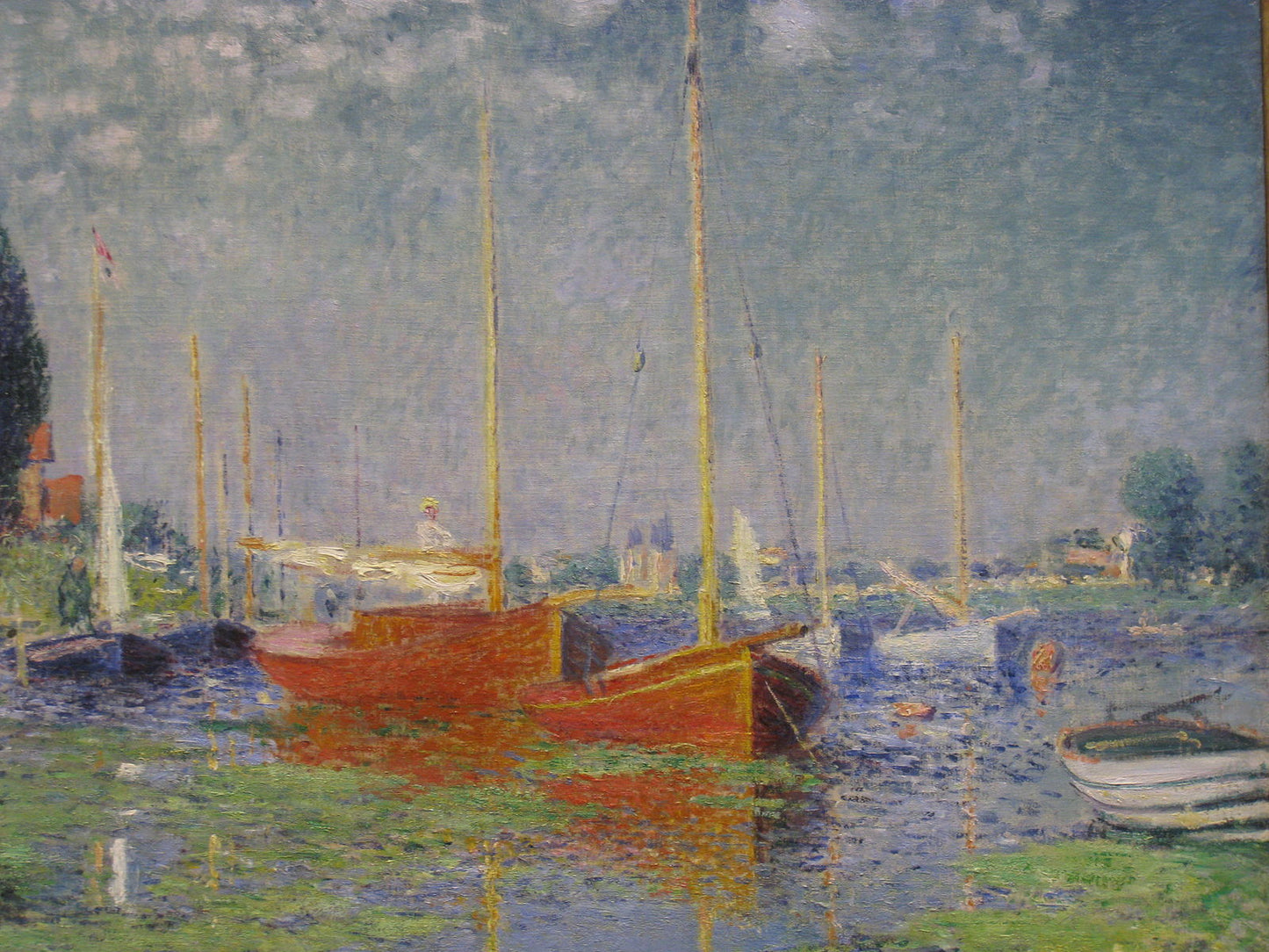 🎨 De röda båtarna i Argenteuil – Claude Monet, omkring 1875
