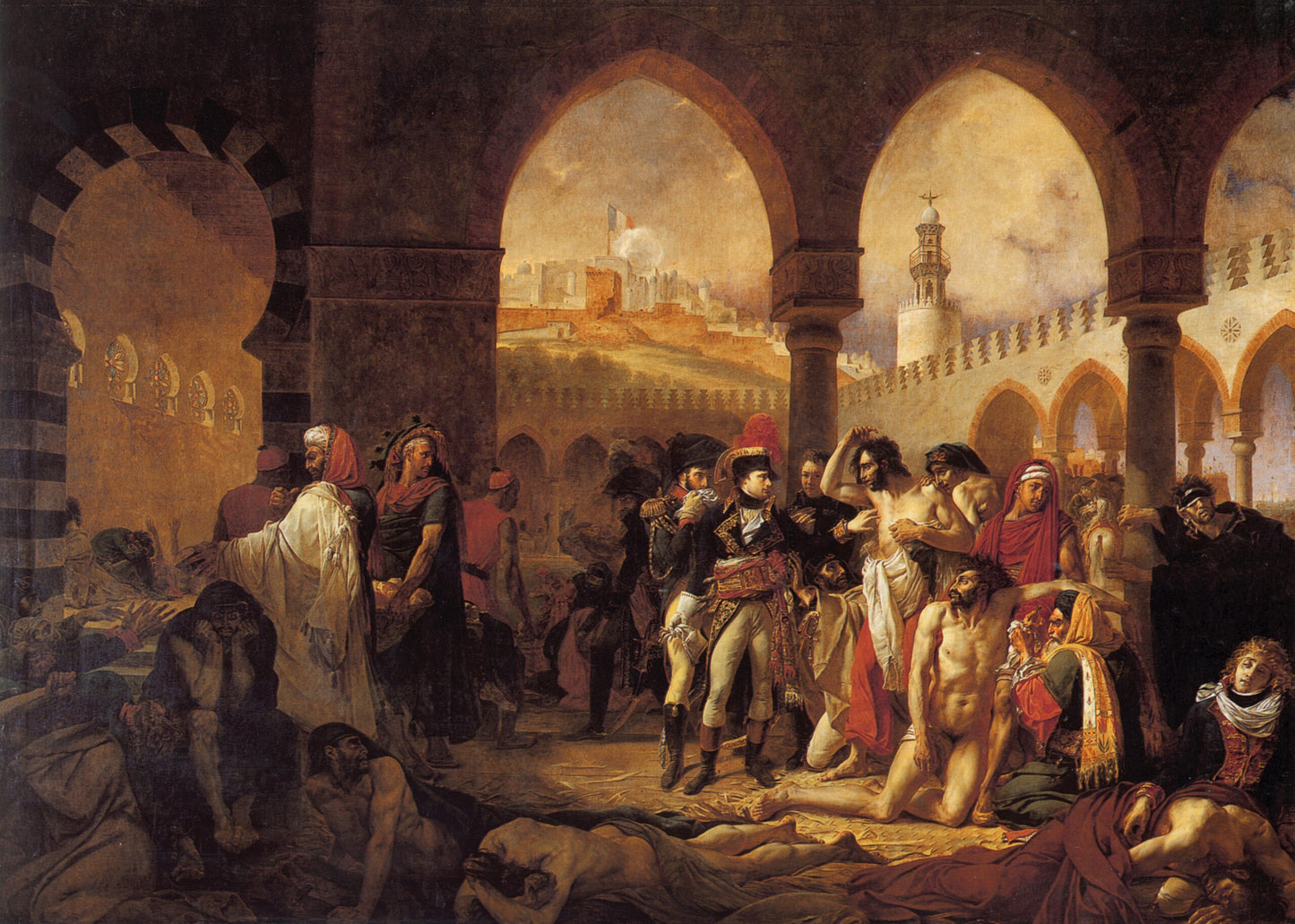 De pestsmittade i Jaffa – Antoine-Jean Gros (1804)
