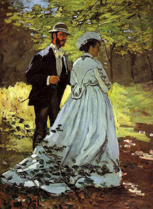 Les Promeneurs - Tableau Monet