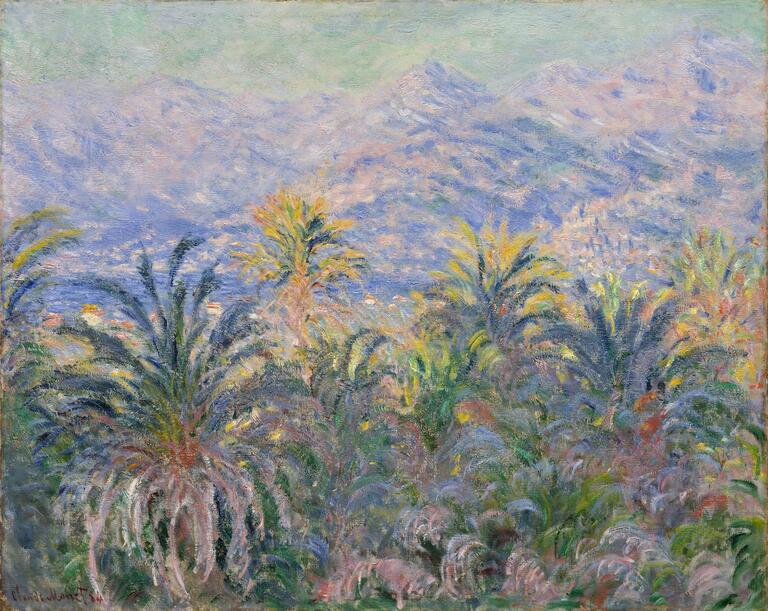 Palmerna i Bordighera - Claude Monet